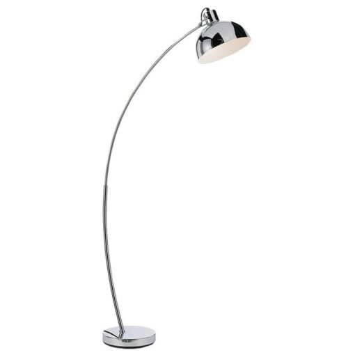 Bear Metal Arc Floor Lamp, Chrome