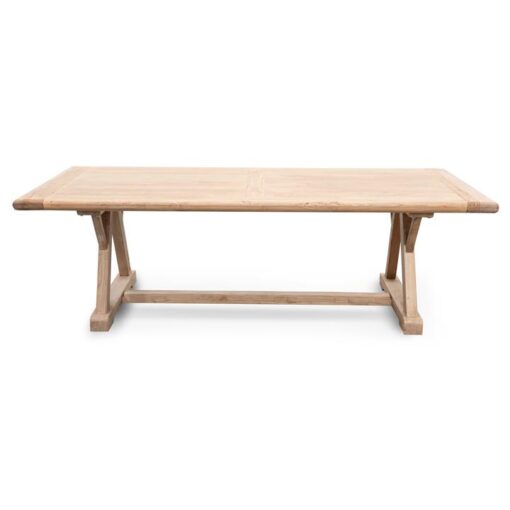 Bellevue Reclaimed Elm Timber Dining Table, 240cm