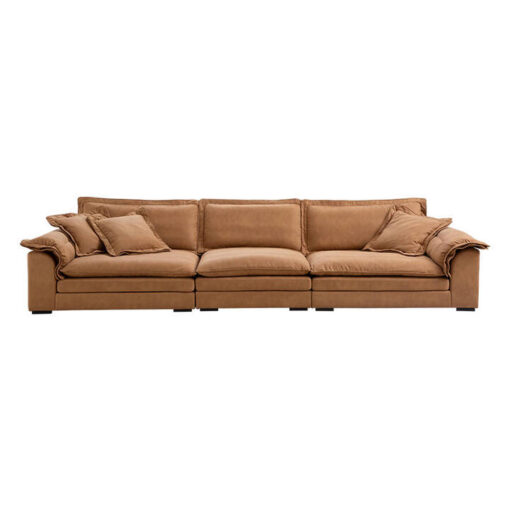 Belvoir Fabric Modular Sofa, 5 Seater, Camel