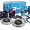 Bendix Ultimate 4WD Brake Upgrade Kit Dual Channel ABS to suit Toyota Land Cruiser (1984-2007) J7