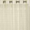 Bergamo Stripe Sheer Eyelet Curtain 165x220cm