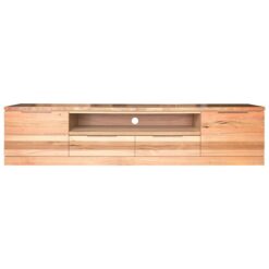 Berowra Messmate Timber 2 Door 2 Drawer TV Unit, 220cm