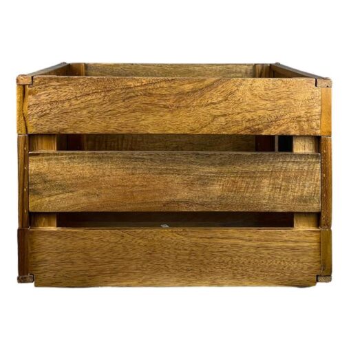 Bilpin Mango Wood Crate with Blackboard Label, Small