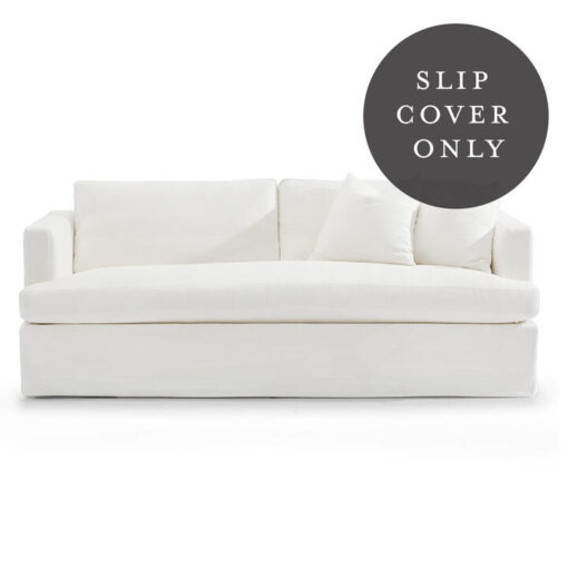 Birkshire 3 Seater Sofa Slipcover (Cover Only), White