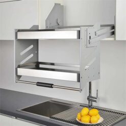 Bistro Soft Close Pull Down 2-Tier Wall Cabinet Unit - for a 900mm Cupboard