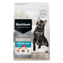Black Hawk Original Adult 1+ Ocean Fish Dry Cat Food 2 Kg