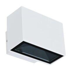 Block IP65 Exterior Up / Down LED Wall Light, 3000K, Mini, White