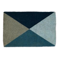 Blue Flag Coir Doormat, 90x60cm