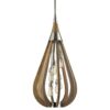 Bonito Wooden Frame Pendant Light, Large, Taupe