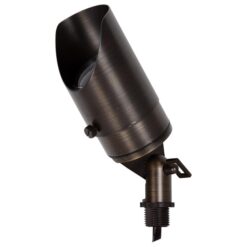 Boorea IP65 Brass Garden Spike Spotlight, 12V, 5W, 3000K, Weathered Bronze