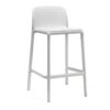 Bora Italian Made Commercial Grade Stackable Indoor / Outdoor Counter Stool, White