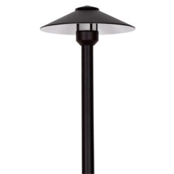 Boyle IP65 Aluminium Garden Spike Light, 12V, 3.5W, 2700K, Large Shade / Medium Post, Bronze
