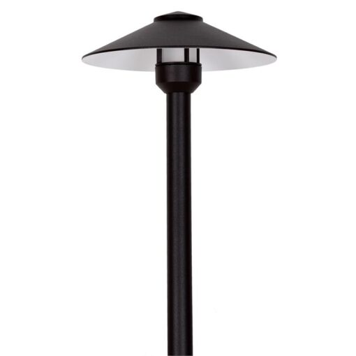 Boyle IP65 Aluminium Garden Spike Light, 12V, 3.5W, 2700K, Large Shade / Medium Post, Bronze