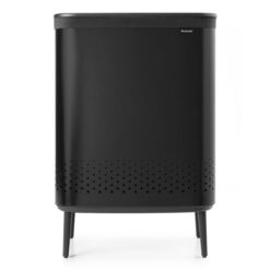 Brabantia BO Hi Laundry Bin, 45/45 Litre, Matt Black
