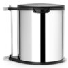 Brabantia Deluxe Built-in Waste Bin, 15 Litre, Brilliant Steel