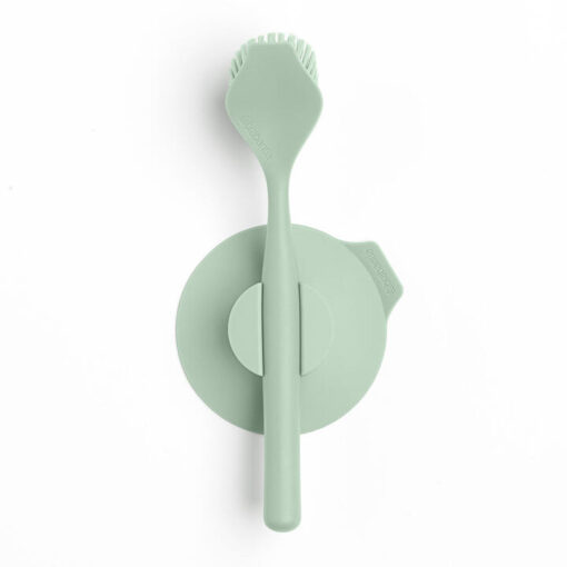 Brabantia Dish Brush with Suction Cup Holder, Jade