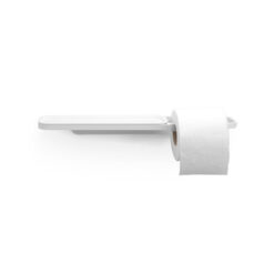 Brabantia Mindset Toilet Roll Holder with Shelf, Mineral Fresh White