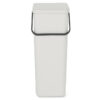 Brabantia Sort & Go Waste Bin, 40 Litre, Light Grey