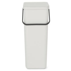 Brabantia Sort & Go Waste Bin, 40 Litre, Light Grey