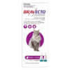 Bravecto Spot On For Large Cats (6.25 - 12.5 Kg) Purple 2 Pipettes