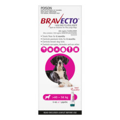 Bravecto Spot On For X-Large Dogs (40 - 56 Kg) Pink 1 Pack