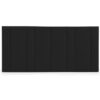Bronx Fabric Bed Headboard, Queen, Black