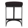 Brooke Fabric Kitchen Stool, Black