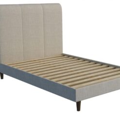 Bruno custom upholstered bed with choice of standard base