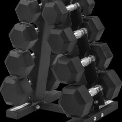 CORTEX Hex Dumbbell 56kg Set with Stand (4, 6, 8, 10kg Pairs)
