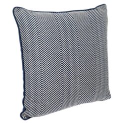 Candace Feather Filled Scatter Cushion, Blue Chevron
