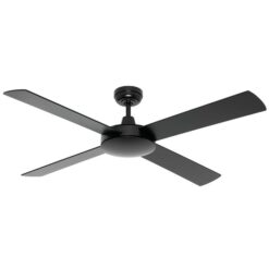 Caprice Timber Ceiling Fan, 130cm/52", Black
