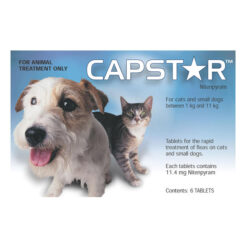 Capstar Flea Control Tablets For Cats And Small Dogs 0.5kg To 11kg 6 Tablets