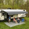 Carefree Altitude 16ft (4.88m) Silverfade White Rollout Awning with LED Lightbar, FY1926D00RA