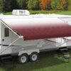 Carefree Fiesta 12ft (3.66m) Burgundy Shale Fade Rollout Awning (No Arms), FF126A00HM