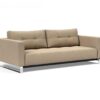 Cassius deluxe queen sofa bed with chrome legs - innovation living