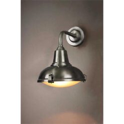 Catalina Metal Indoor / Outdoor Wall Light, Antique Silver