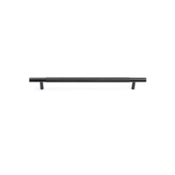 Charmian Knurled Cabinet Drawer Handle - 280mm - Matte Black