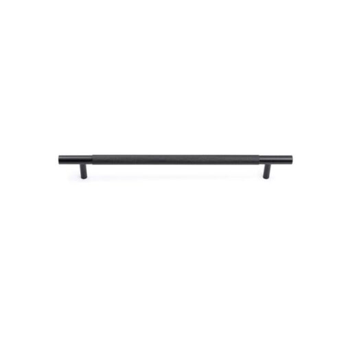 Charmian Knurled Cabinet Drawer Handle - 280mm - Matte Black