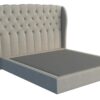 Chateau custom upholstered bed frame with choice of standard base
