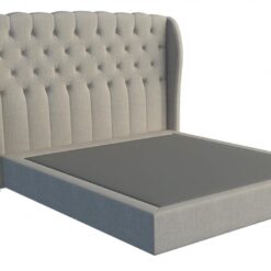 Chateau custom upholstered bed frame with choice of standard base