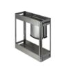 Chef Kitchen Pull-Out Cupboard Organiser - Suits 200mm Cupboard - With Knife Block