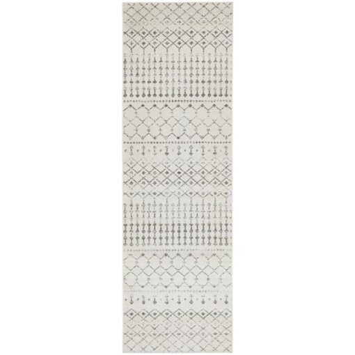 Chrome Elsa Modern Tribal Runner Rug, 300x80cm