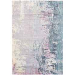 City Monet Modern Rug, 160x110cm, Violet / Teal