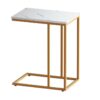 Coffee Table Side Table Marble Effect Emma