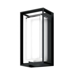 Como IP65 Exterior LED Wall Light, 5000K, Black