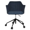 Coogee Commercial Grade Gravity Fabric Gas Lift Office Armchair, V2, Navy / Black
