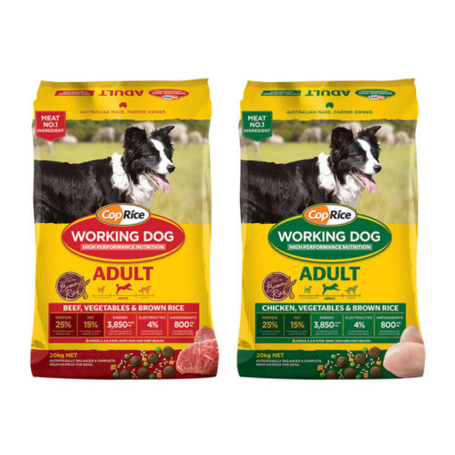 Coprice Working Dog Adult Chicken, Vegetables & Brown Rice Dry Dog Food 20 Kg