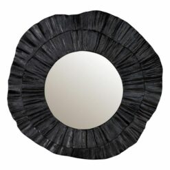 Corfu Wall Mirror, 108cm, Black