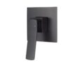 Cortina Wall Mounted Bath and Shower Mixer - Matte Black