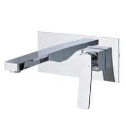 Cortina Wall Mounted Single Lever Mixer with Spout - Chrome